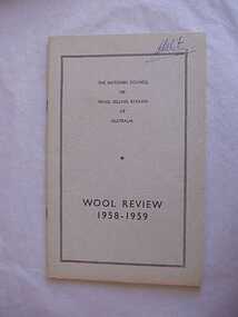 Journal, Wool review 1958-1959