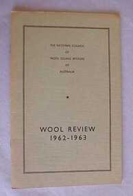 Journal, Wool review 1962-1963