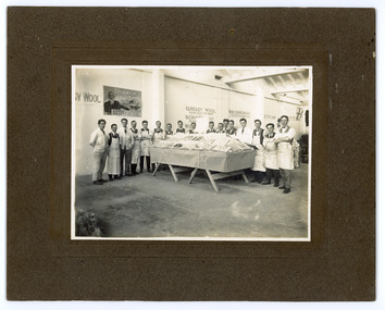 Photograph - Wool Classing Students, Gordon Technical College, Mr Geoffrey S. Wood, 1920
