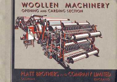 Book, Woollen Machinery - Opening and Carding Section