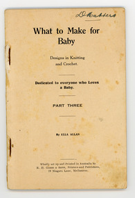 Book, Knitting, What to Make for Baby