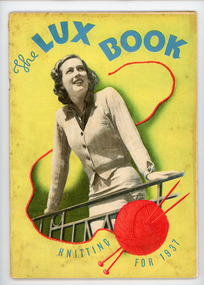 Book, Knitting, The Lux Book 1937
