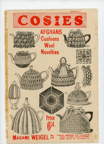 Book, Knitting, Cosies, Afghans, Cushions, Wool Novelties