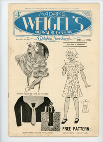 Journal, Madame Weigel's Journal of Fashion, Dec. 1, 1936, 1936