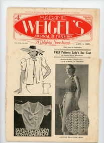 Journal, Madame Weigel's Journal of Fashion, Jan. 1, 1937