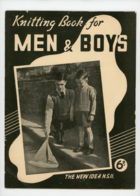 Book, Knitting, "The New Idea" Book of Knitting Book for Men and Boys