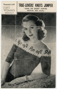 Book, Knitting, True-Lovers' Knots Jumper presented with English Woman's Weekly