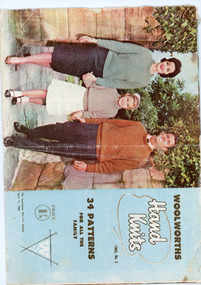 Book, Knitting, Woolworths Hand Knits no. 2, 1962