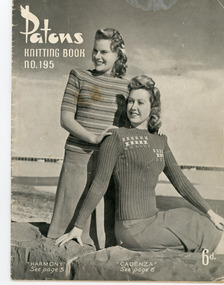 Book, Knitting, Patons Knitting Book no. 195