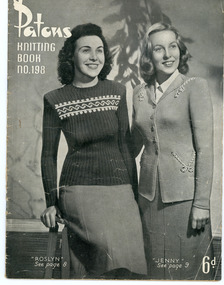 Book, Knitting, Patons Knitting Book no. 198