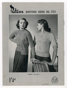 Book, Knitting, Patons Knitting Book no. 332
