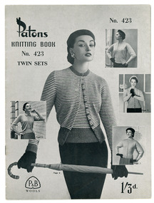 Book, Knitting, Patons Knitting Book no. 423
