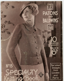 Book, Knitting, Patons and Baldwins' Specialty Knitting Book no. 15