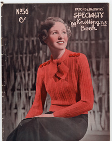 Book, Knitting, Patons and Baldwins' Specialty Knitting Book no. 56