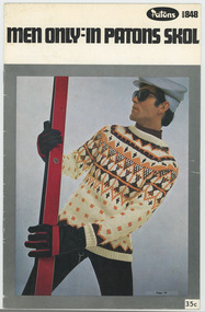 Book, Knitting, Patons Knitting Book no. 848: Men Only in Patons Skol