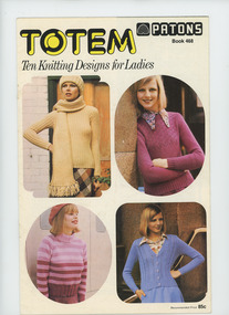 Book, Knitting, Patons Book no. 468: Totem
