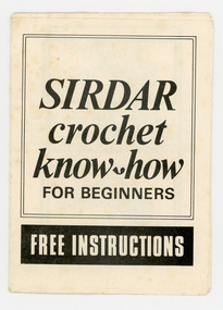 Book, Crochet, Sirdar crochet know-how for beginners
