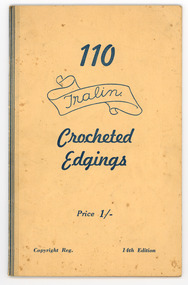 Book, Crochet, 110 Tralin Crocheted Edgings