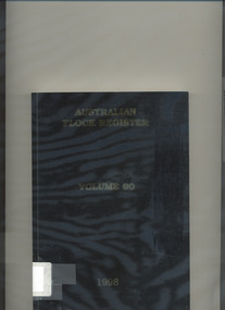 Book, Australian Society of Breeders of British Sheep Limited Australian Flock Register volume 90, 1998