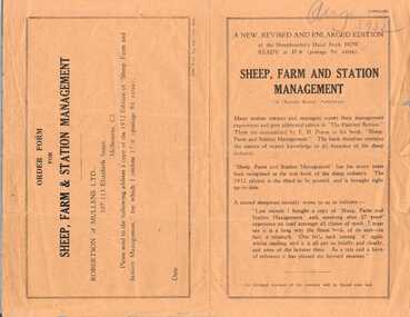 Leaflet, Sheep, Farm and Station Management