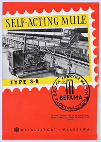Booklet - Self-Acting Mule Type S-8, Metalexport, 1950
