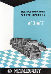 Pamphlet, Multiple Drum Hard Waste Openers AC3-AC7