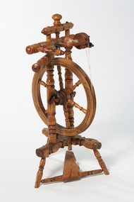 Tool - Flax Spinning Wheel, Yugoslavia, 1900-1940