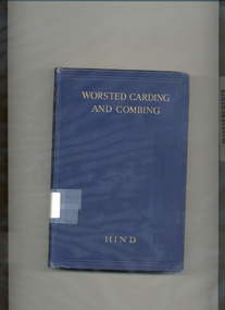 Book, Worsted Carding and Combing