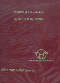 Folder, Australian blankets - wrapped in wool