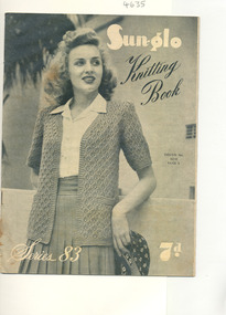 Book, Knitting, Sun-glo Knitting Book series 83