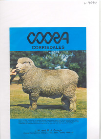 Booklet, Coora Corriedales