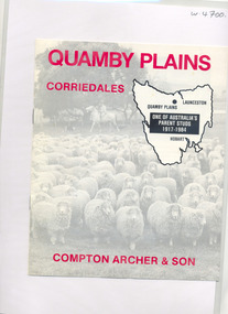 Booklet, Quamby Plains corriedales