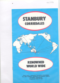 Booklet, Stanbury corriedales