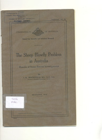 Book, The sheep blowfly problem in Australia: results of some recent investigations