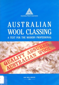 Book, Australian wool classing: a text for the modern professional