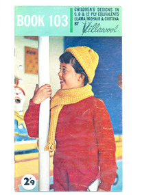 Book, Knitting, Villawool Knitting Book no. 103
