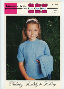 Book, Knitting, Lincoln Trio Knits no. 723