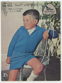 Book, Knitting, Patons Knitting Book no. 651