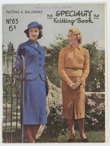 Book, Knitting, Patons and Baldwins' Specialty Knitting Book no. 65