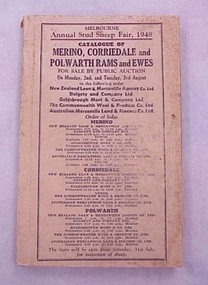 Catalogue, Melbourne Annual Stud Sheep Fair, 1948 Catalogue of Merino, Corriedale and Polwarth Rams and Ewes