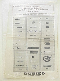 Manual, List of Accessories