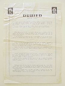 Pamphlet, Dubiet Couvet (Suisse)