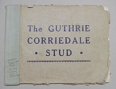 Book, Brief History and Performances of the Guthrie Corriedale Stud