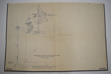 Blueprint, Particulars for Setting Domestic Loom Dobby with Slayboard at Front Centre