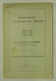 Book, Instruction Paper No.110: Reading Working Drawings 3rd ed