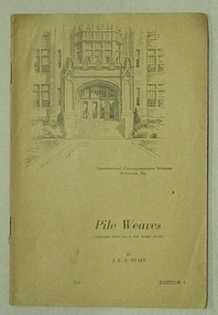 Book, Instruction Paper No.513: Pile Weaves, 1st Ed