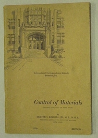 Book, Instruction Paper No.5279: Control of materials, 1st ed
