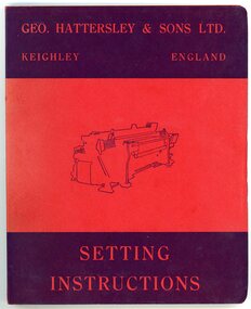 Manual, [Hattersley] Standard Loom Tuners Handbook: Setting instructions