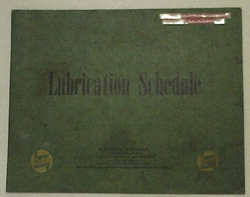 Manual, Lubrication Schedule