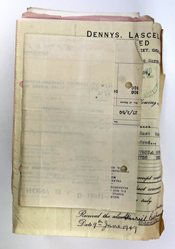 Stack of paper documents